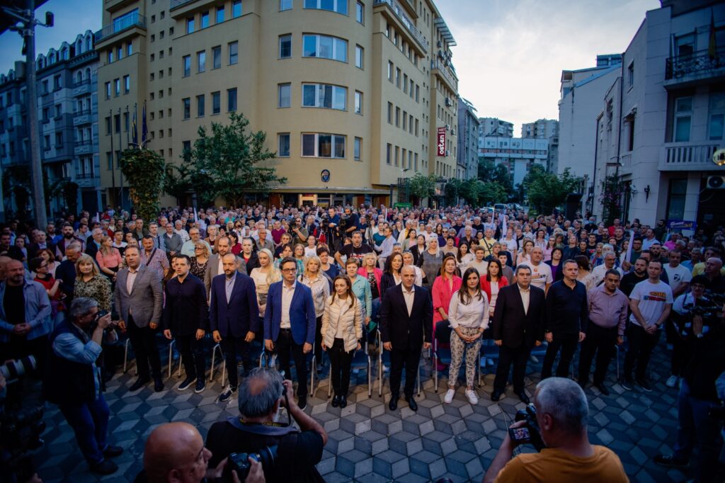 СДСМ со завршен митинг во Скопје – демократијата е како кислород, кога ја има не ја забележуваме, кога ја нема се задушуваме